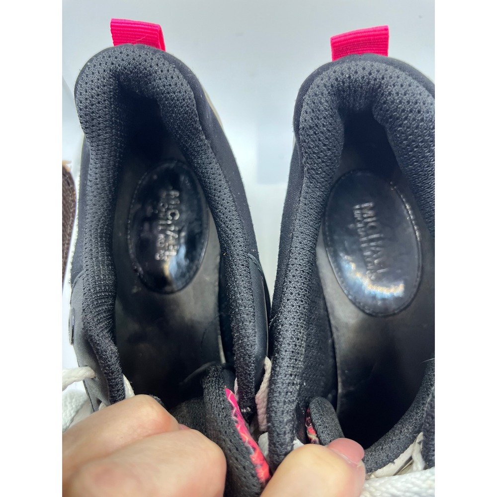 Michael Kors Women's Black‎ Pink Snake Trim Sneakers Athletic Shoes Size 6 - Picture 8 of 8